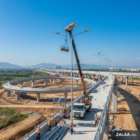 Giải Pháp OEM Đèn Đường LED NLMT ZALAA Theo Yêu Cầu Dự Án