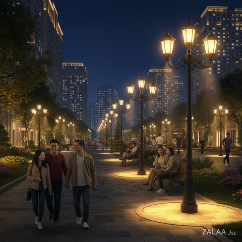 Đèn LED Cảnh Quan Ngoài Trời ZALAA | Giải Pháp Chiếu Sáng Dự Án