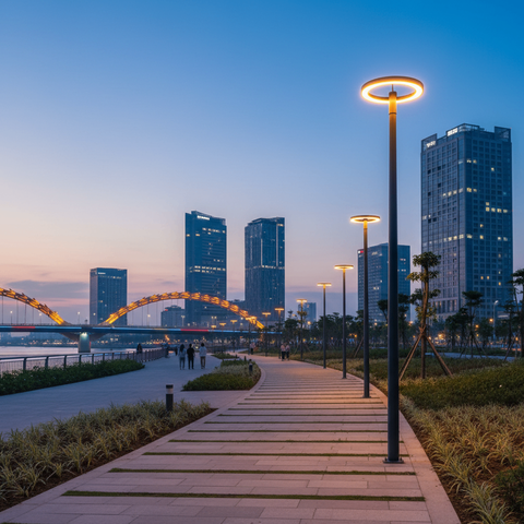 Cột Thép Tròn Côn Mạ Kẽm Nhúng Nóng Hiện Đại ZALAA