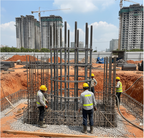 Khung Móng Cột Đèn ZALAA (Anchor Bolt Cage) Chính Hãng