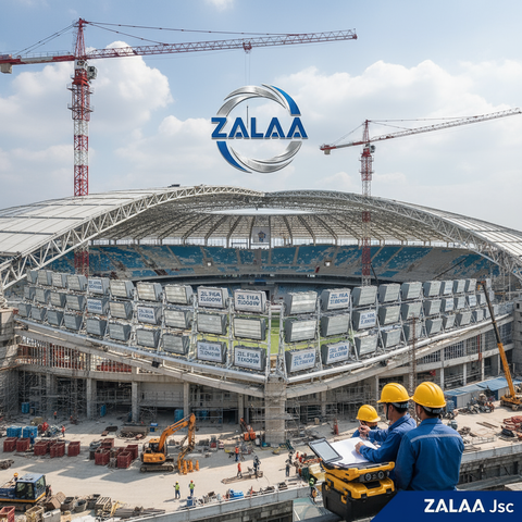 Đèn LED Sân Vận Động ZL-FIFA 1500W ZALAA Chuẩn 4K/8K Broadcast
