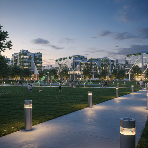 Trụ Bollard Đèn Dẫn Hướng Lối Đi Cảnh Quan ZALAA Chính Hãng