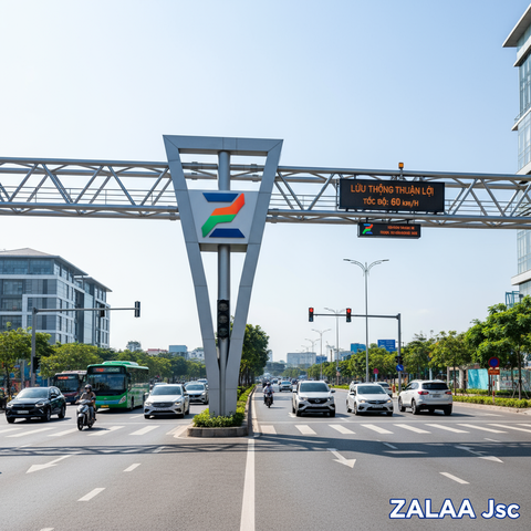 Giải Pháp Cột Tín Hiệu & Hạ Tầng Giao Thông Thông Minh ZALAA