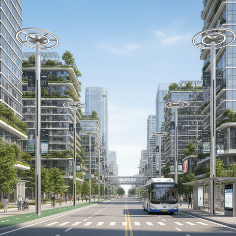 Giải Pháp Cột Đèn Thông Minh Đô Thị ZALAA | Urban Smart Pole