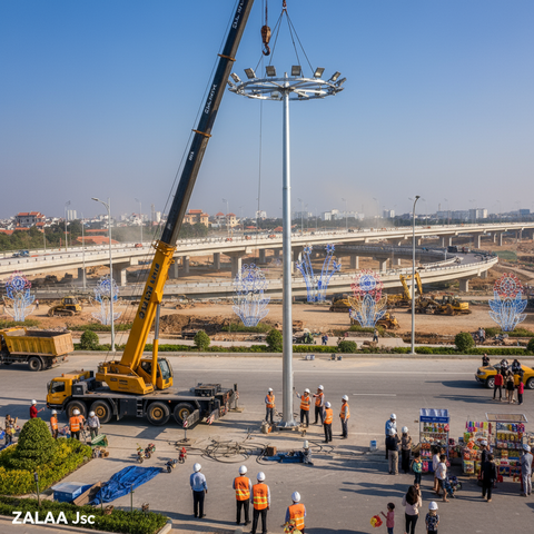 Cột Đèn Đường ZALAA: Giải Pháp Theo Kiểu Dáng & Kết Cấu