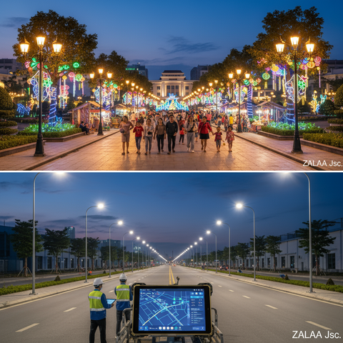 Đèn Đường LED Thông Minh ZALAA: Giải Pháp Kết Nối Cho Smart City