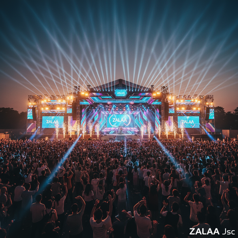 Giải Pháp Chiếu Sáng Sân Khấu Ngoài Trời & Concert ZALAA
