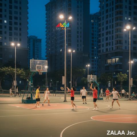 Đèn LED Sân Thể Thao Đa Năng ZALAA IP66 Chuyên Dụng Ngoài Trời