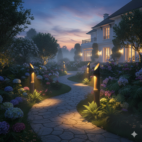 Cột Đèn Sân Vườn Trang Trí Cao Cấp ZALAA | Garden Light Poles