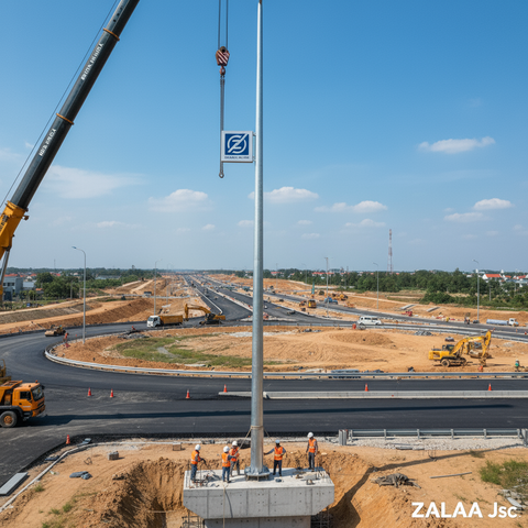 Cột Đèn Chiếu Sáng & Nền Móng ZALAA - Bền Vững Cho Mọi Công Trình