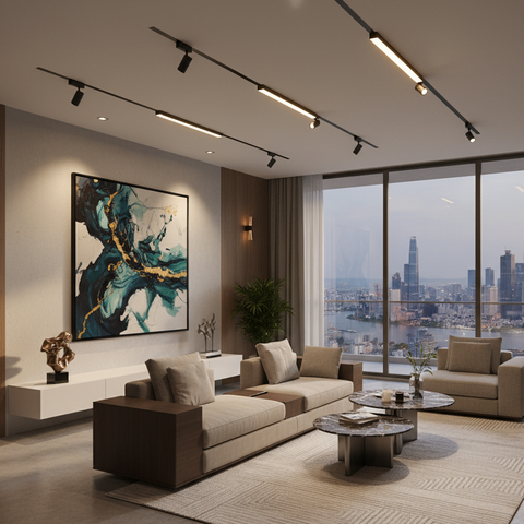 Giải Pháp Đèn Ray Nam Châm Thông Minh ZALAA 48V