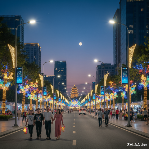 Cột Đèn Thông Minh Đa Năng ZALAA Cho Smart City