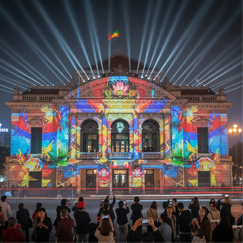 Đèn Chiếu Điểm Nghệ Thuật Cao Cấp ZALAA | Facade, Gobo, Sân Khấu