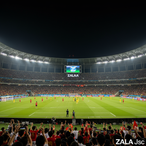 Đèn LED Sân Vận Động ZALAA 1500W Tiêu Chuẩn FIFA, AFC