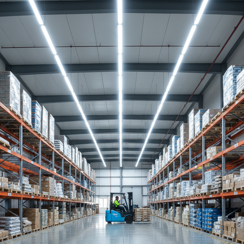 Đèn Highbay Dạng Dài ZALAA (Linear) Chiếu Sáng Kho Xưởng, Dây Chuyền