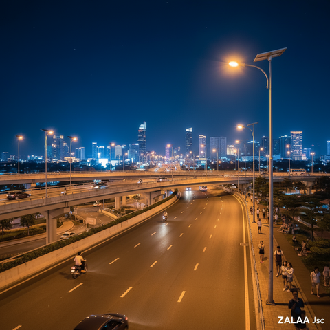 Đèn Đường LED Thông Minh ZALAA | Giải Pháp Chiếu Sáng Đô Thị IoT