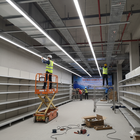 Đèn Rọi Ray SMD ZALAA Tỏa Đều, Chống Chói Cho Shop, Showroom