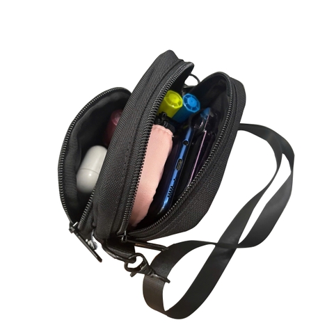 Túi đeo chéo TROY MINI BAG đựng điện thoại, phụ kiện nhiều màu size 17 x 12 x 4cm, vải bố trượt nước