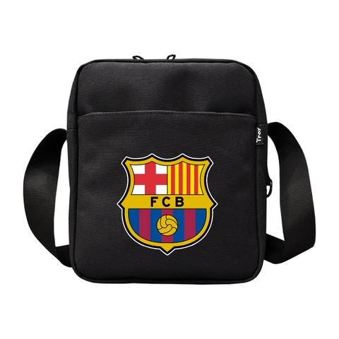 Túi đeo chéo nam nữ TROY SIMPLE logo bóng đá, chất vải bố pvc chống thấm