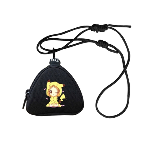 Ví móc khóa, ví mini đựng tiền TROY REC HỌA TIẾT đựng thẻ, phụ kiện,.. [ kèm dây đeo ], size 11 x 10 x 3cm