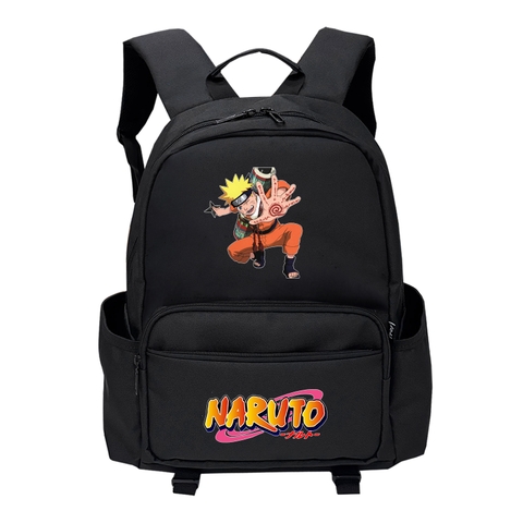 Balo nam nữ TROY VICKY họa tiết NARUTO, chất vải bố trượt nước chống thấm, size 42 x 30cm ngăn đựng laptop chống sốc