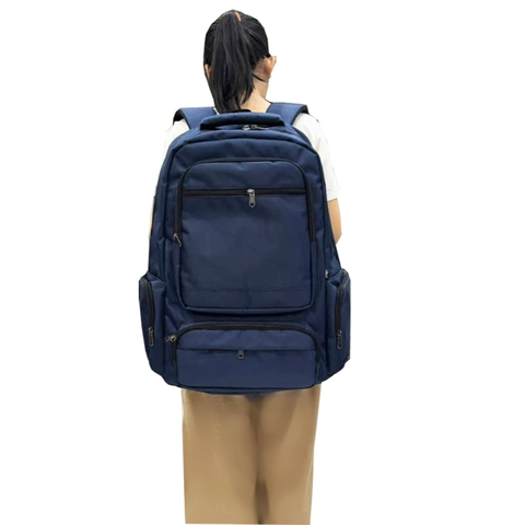 Balo du lịch nhiều ngăn TROY BLVQ đựng đồ siêu to size 57 x 37 x 19cm. Vải bố pvc chống thấm