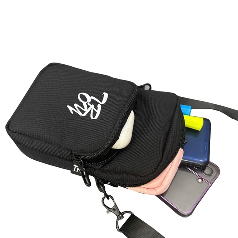 Túi đeo chéo TROY MINI BAG đựng điện thoại, phụ kiện nhiều màu size 17 x 12 x 4cm, vải bố trượt nước