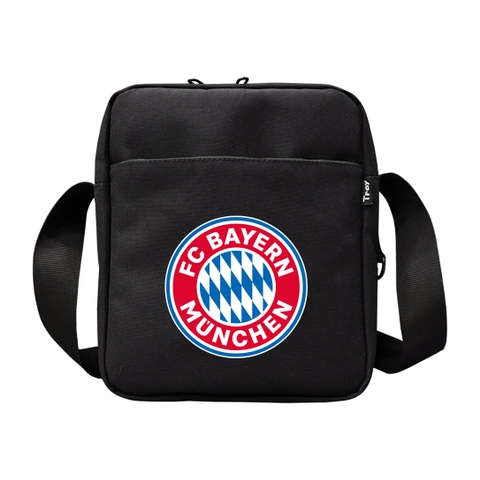 Túi đeo chéo nam nữ TROY SIMPLE logo bóng đá, chất vải bố pvc chống thấm