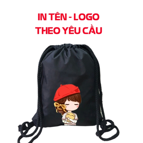 IN TÊN - LOGO THEO YÊU CẦU - Balo dây rút vải dù 1 ngăn
