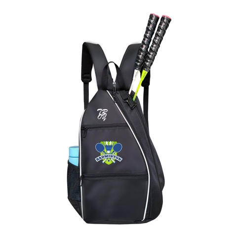 Balo thể thao đựng vợt TROY Pickleball, cầu lông, Tennis, vải bố chống thấm, size 45 x 33 x 18cm