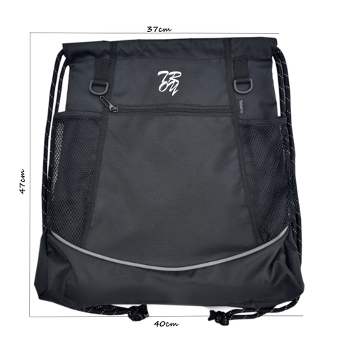 IN TÊN LOGO THEO YC - Balo dây rút thể thao có ngăn lưới đựng bóng rổ, bóng đá  vải bố PVC chống thấm