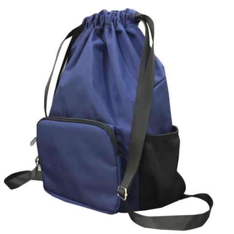 Balo rút TROY RT001 phối đáy tròn dây đeo bản lớn