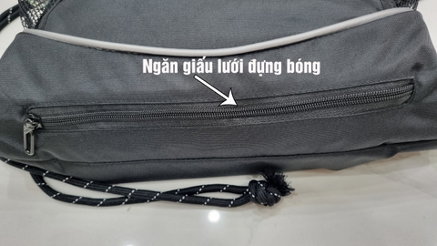 IN TÊN LOGO THEO YC - Balo dây rút thể thao có ngăn lưới đựng bóng rổ, bóng đá  vải bố PVC chống thấm