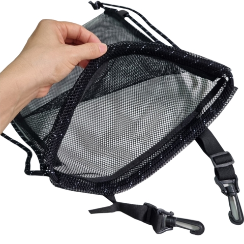 Balo dây rút lưới thể thao TROY đựng bóng rổ, bóng đá, chất vải lưới thoáng khí, dây màu ngẫu nhiên