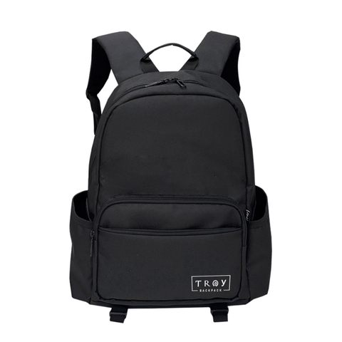 Balo nam nữ đi học đi chơi thể thao TROY VICKY chất vải bố trượt nước chống thấm, size 42 x 30cm ngăn đựng laptop chống sốc