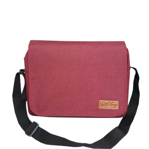 Cặp đeo chéo nam TROY Classic 4 màu lựa chọn, size 35 x 24cm đựng vừa A4, vải bố pvc chống thấm