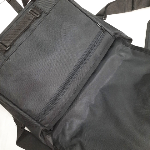 Cặp nam đeo chéo TROY Jupiter phối nắp size 37x30x13cm đựng laptop 14inch, chất vải bố chống thấm