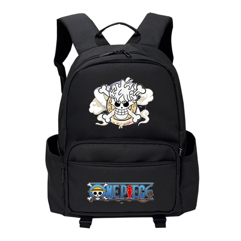 Balo nam nữ TROY VICKY họa tiết ONEPIECE LUFFY, chất vải bố trượt nước chống thấm, size 42 x 30cm ngăn đựng laptop chống sốc