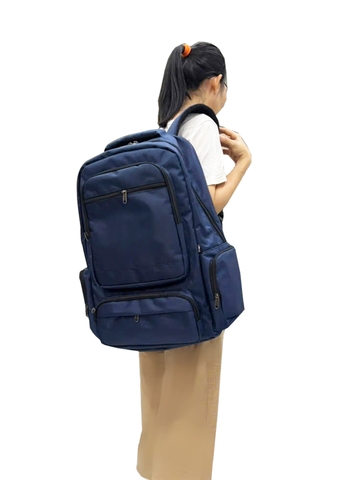 Balo du lịch nhiều ngăn TROY BLVQ đựng đồ siêu to size 57 x 37 x 19cm. Vải bố pvc chống thấm