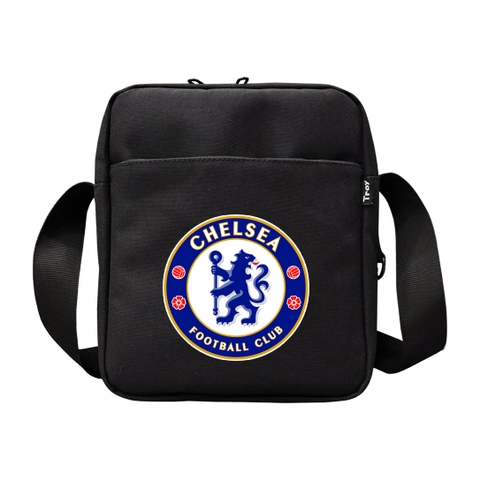 Túi đeo chéo nam nữ TROY SIMPLE logo bóng đá, chất vải bố pvc chống thấm