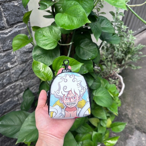 Ví móc khóa TROY OVAL-S đựng tiền lẻ đồ dùng cá nhân nhỏ gọn có chọn hình