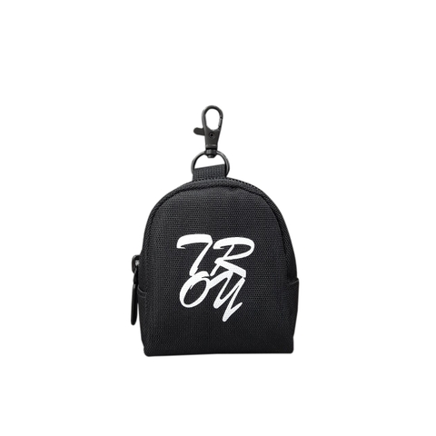 Ví móc khóa TROY OVAL đựng tiền lẻ, phụ kiện tai nghe,. chất vải bố pvc chống thấm, size 9 x 7 x 4cm