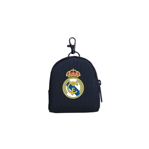 Ví móc khóa TROY OVAL đựng tiền lẻ, phụ kiện tai nghe,. chất vải bố pvc chống thấm, size 9 x 7 x 4cm