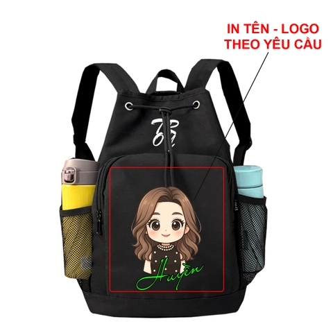 IN TÊN + LOGO THEO YÊU CẦU - NICKY Balo nữ thời trang thể thao  đựng vợt cầu lông, pickleball, vải bố trượt nước, size 41cm