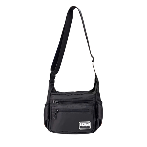 Túi đeo chéo nhiều ngăn TROY SLAY BAG chất vải dù trượt nước, size 21 cm