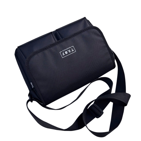 Túi đeo chéo nam nữ thời trang TROY IBOX vải bố chống thấm nước, size 29 x 20 x 6cm nhiều ngăn