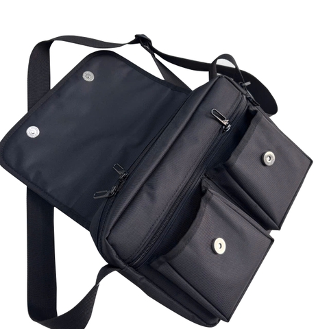 Túi đeo chéo nam nữ thời trang TROY IBOX vải bố chống thấm nước, size 29 x 20 x 6cm nhiều ngăn