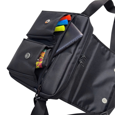 Túi đeo chéo nam nữ thời trang TROY IBOX vải bố chống thấm nước, size 29 x 20 x 6cm nhiều ngăn