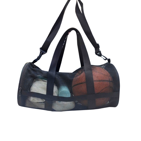 Túi trống lưới thể thao đa năng TROY GYMBALL đựng bóng rổ, bóng đá, vợt pickleball Size 50 x 24cm