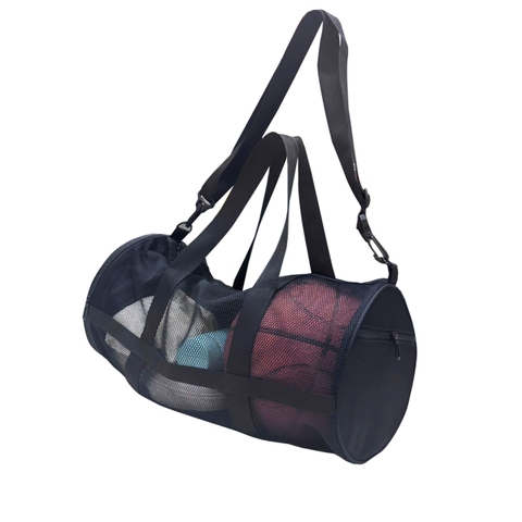 Túi trống lưới thể thao đa năng TROY GYMBALL đựng bóng rổ, bóng đá, vợt pickleball Size 50 x 24cm